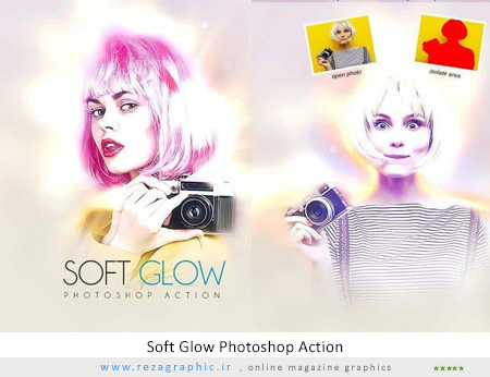 اکشن فتوشاپ افکت درخشش نرم - Soft Glow Photoshop Action